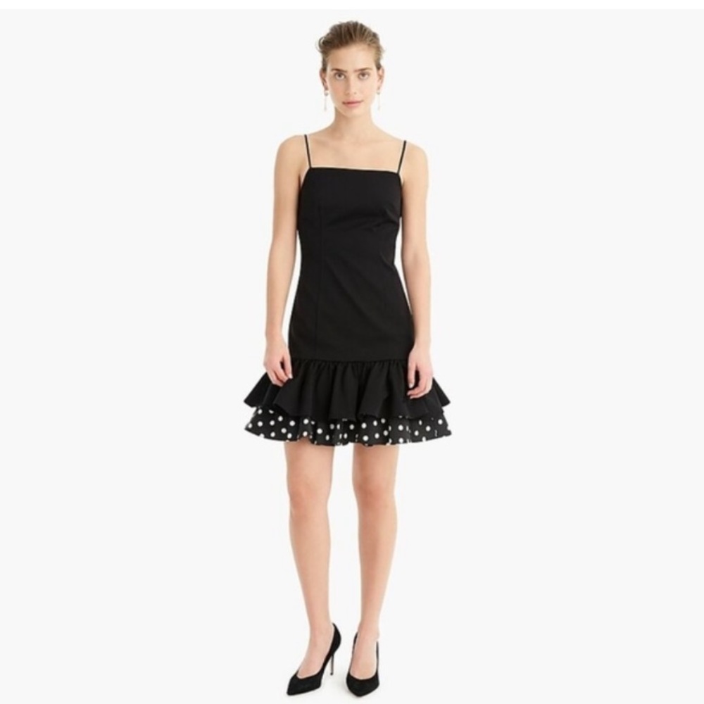 NWT- J. CREW- Black Party Dress. Size 14